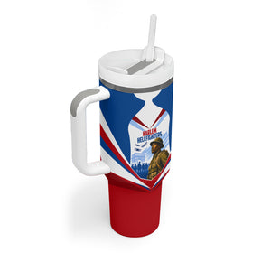 Personalized Harlem Hellfighters Tumbler With Handle Vintage WWI Military History Patriotic Art