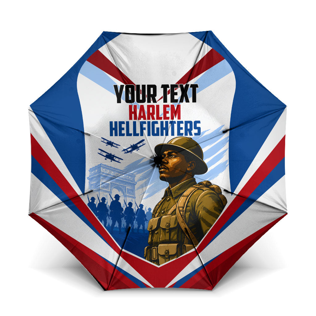 Personalized Harlem Hellfighters Umbrella Vintage WWI Military History Patriotic Art