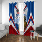 Personalized Harlem Hellfighters Window Curtain Vintage WWI Military History Patriotic Art