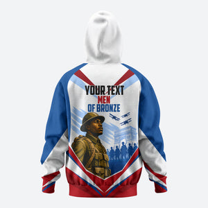 Personalized Harlem Hellfighters Zip Hoodie Vintage WWI Military History Patriotic Art