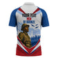 Personalized Harlem Hellfighters Zipper Polo Shirt Vintage WWI Military History Patriotic Art