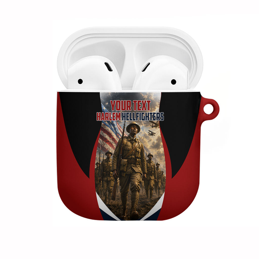 Personalized Harlem Hellfighters AirPods Case WWI African American Soldiers Patriotic Vintage Art