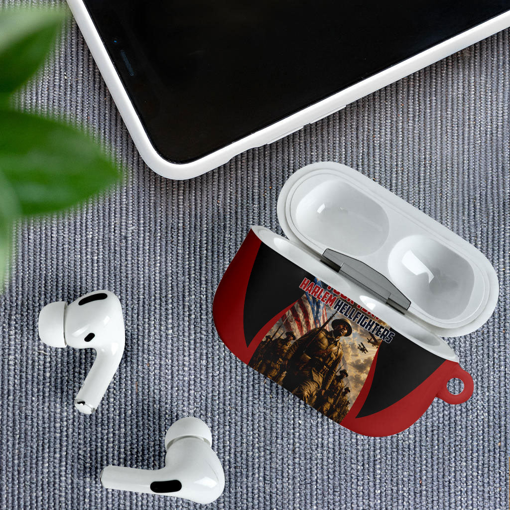 Personalized Harlem Hellfighters AirPods Case WWI African American Soldiers Patriotic Vintage Art
