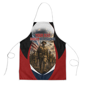 Personalized Harlem Hellfighters Apron WWI African American Soldiers Patriotic Vintage Art