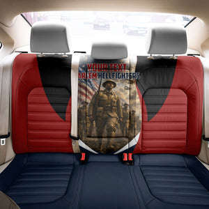 Personalized Harlem Hellfighters Back Car Seat Cover WWI African American Soldiers Patriotic Vintage Art