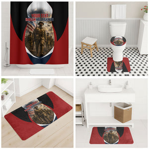 Personalized Harlem Hellfighters Bathroom Set WWI African American Soldiers Patriotic Vintage Art