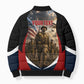 Personalized Harlem Hellfighters Bomber Puffer Jacket WWI African American Soldiers Patriotic Vintage Art