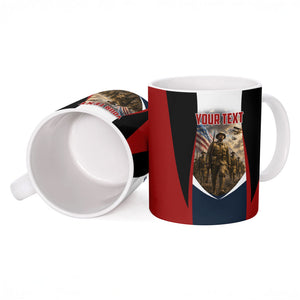 Personalized Harlem Hellfighters Ceramic Mug WWI African American Soldiers Patriotic Vintage Art