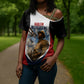 Personalized Harlem Hellfighters Cross Shoulder Shirt WWI African American Soldiers Patriotic Vintage Art