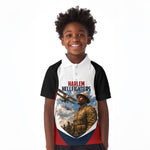 Personalized Harlem Hellfighters Kid Polo Shirt WWI African American Soldiers Patriotic Vintage Art