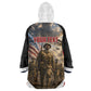 Personalized Harlem Hellfighters Kid Wearable Blanket Hoodie WWI African American Soldiers Patriotic Vintage Art