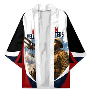 Personalized Harlem Hellfighters Kimono WWI African American Soldiers Patriotic Vintage Art