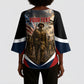 Personalized Harlem Hellfighters Kimono Sleeve Blouse WWI African American Soldiers Patriotic Vintage Art