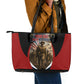 Personalized Harlem Hellfighters Leather Tote Bag WWI African American Soldiers Patriotic Vintage Art