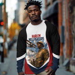 Personalized Harlem Hellfighters Long Sleeve Shirt WWI African American Soldiers Patriotic Vintage Art