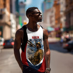 Personalized Harlem Hellfighters Men Tank Top WWI African American Soldiers Patriotic Vintage Art