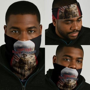 Personalized Harlem Hellfighters Neck Gaiter WWI African American Soldiers Patriotic Vintage Art