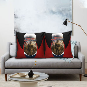 Personalized Harlem Hellfighters Pillow Cover WWI African American Soldiers Patriotic Vintage Art