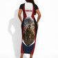 Personalized Harlem Hellfighters Short Sleeve Bodycon Dress WWI African American Soldiers Patriotic Vintage Art