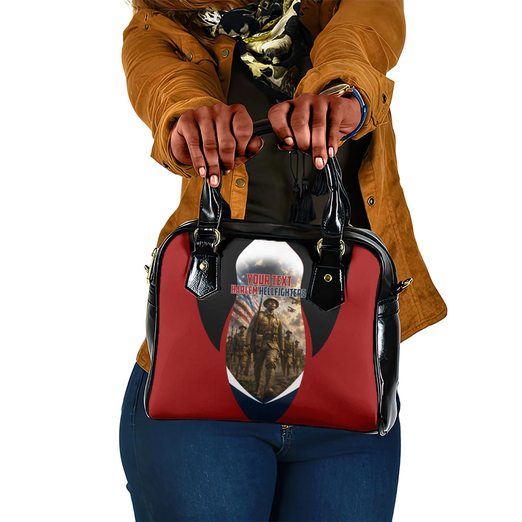 Personalized Harlem Hellfighters Shoulder Handbag WWI African American Soldiers Patriotic Vintage Art