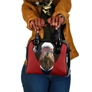 Personalized Harlem Hellfighters Shoulder Handbag WWI African American Soldiers Patriotic Vintage Art