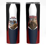 Personalized Harlem Hellfighters Skinny Tumbler WWI African American Soldiers Patriotic Vintage Art