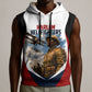 Personalized Harlem Hellfighters Sleeveless Hoodie WWI African American Soldiers Patriotic Vintage Art
