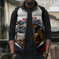 Personalized Harlem Hellfighters Sleeveless Puffer Jacket WWI African American Soldiers Patriotic Vintage Art