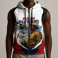 Personalized Harlem Hellfighters Sleeveless Zip Hoodie WWI African American Soldiers Patriotic Vintage Art
