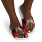 Personalized Harlem Hellfighters Slide Sandals WWI African American Soldiers Patriotic Vintage Art