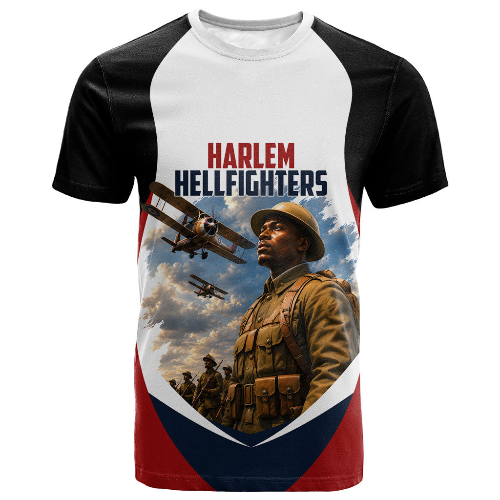 Personalized Harlem Hellfighters T shirt WWI African American Soldiers Patriotic Vintage Art