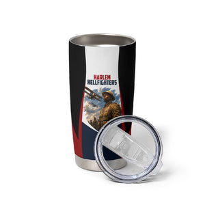 Personalized Harlem Hellfighters Tumbler Cup WWI African American Soldiers Patriotic Vintage Art