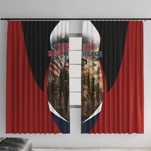 Personalized Harlem Hellfighters Window Curtain WWI African American Soldiers Patriotic Vintage Art