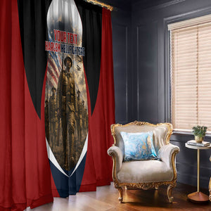 Personalized Harlem Hellfighters Window Curtain WWI African American Soldiers Patriotic Vintage Art