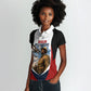 Personalized Harlem Hellfighters Women Polo Shirt WWI African American Soldiers Patriotic Vintage Art