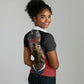 Personalized Harlem Hellfighters Women Polo Shirt WWI African American Soldiers Patriotic Vintage Art