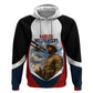 Personalized Harlem Hellfighters Zip Hoodie WWI African American Soldiers Patriotic Vintage Art