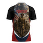 Personalized Harlem Hellfighters Zipper Polo Shirt WWI African American Soldiers Patriotic Vintage Art