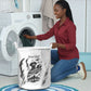 Personalized Harlem Hellfighters Laundry Basket WWI African American Soldiers Monochrome Grunge Sketch Art