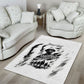 Personalized Harlem Hellfighters Area Rug WWI African American Soldiers Monochrome Grunge Sketch Art