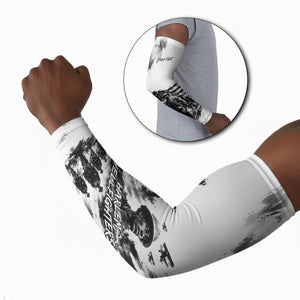 Personalized Harlem Hellfighters Arm Sleeves WWI African American Soldiers Monochrome Grunge Sketch Art