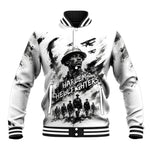 Personalized Harlem Hellfighters Baseball Jacket WWI African American Soldiers Monochrome Grunge Sketch Art