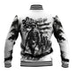 Personalized Harlem Hellfighters Baseball Jacket WWI African American Soldiers Monochrome Grunge Sketch Art