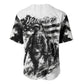 Personalized Harlem Hellfighters Baseball Jersey WWI African American Soldiers Monochrome Grunge Sketch Art