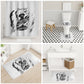Personalized Harlem Hellfighters Bathroom Set WWI African American Soldiers Monochrome Grunge Sketch Art
