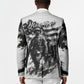 Personalized Harlem Hellfighters Blazer WWI African American Soldiers Monochrome Grunge Sketch Art