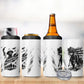 Personalized Harlem Hellfighters 4 in 1 Can Cooler Tumbler WWI African American Soldiers Monochrome Grunge Sketch Art