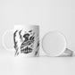Personalized Harlem Hellfighters Ceramic Mug WWI African American Soldiers Monochrome Grunge Sketch Art