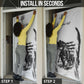 Personalized Harlem Hellfighters Door Cover WWI African American Soldiers Monochrome Grunge Sketch Art