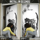 Personalized Harlem Hellfighters Door Cover WWI African American Soldiers Monochrome Grunge Sketch Art